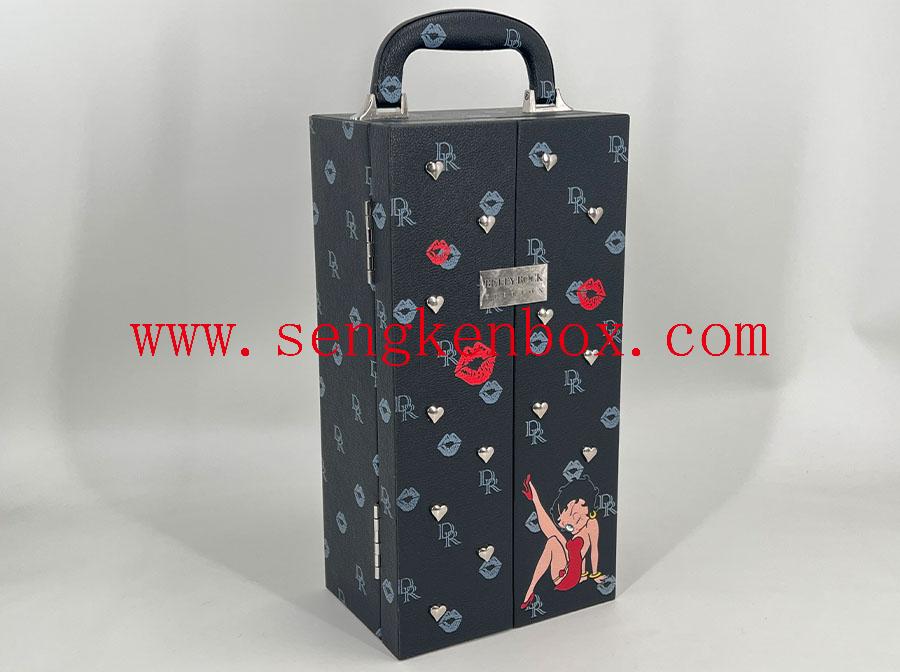 Double Open Door Wine Box Packaging