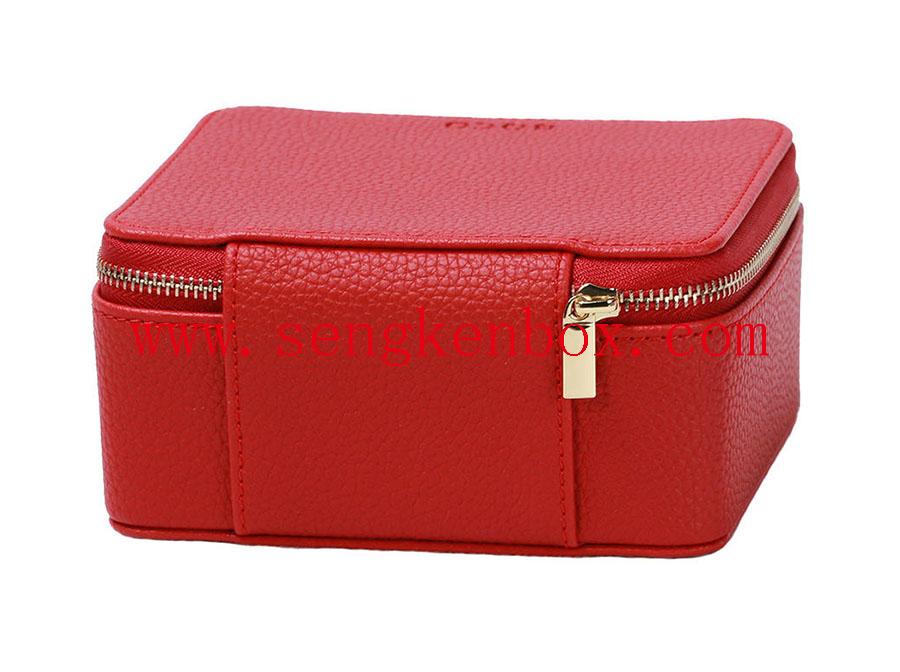 Leather Box With Velvet Bag