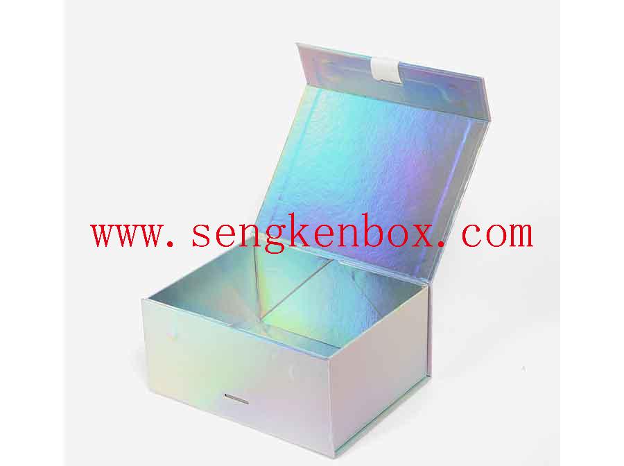 Folding Paper Box With Ribbon