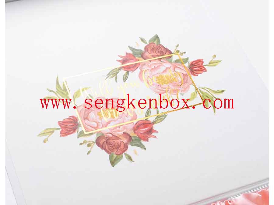 Clothing Wig White Flap Gift Folded Box