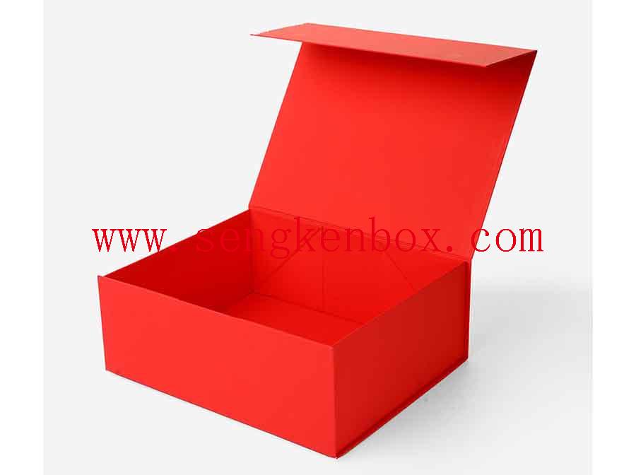 Red Cosmetics Bottle Paper Box