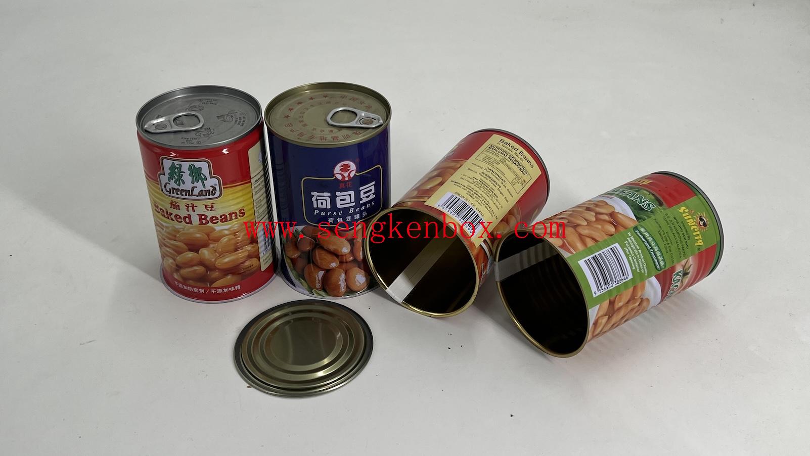 Tin Cans with Normal Tin End