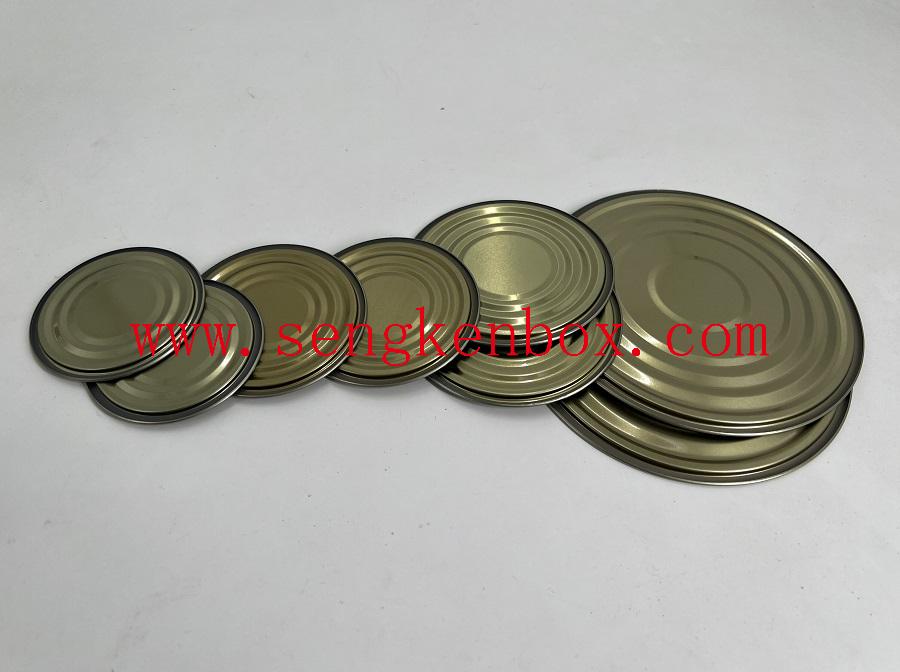 Round Flat Tin Lids