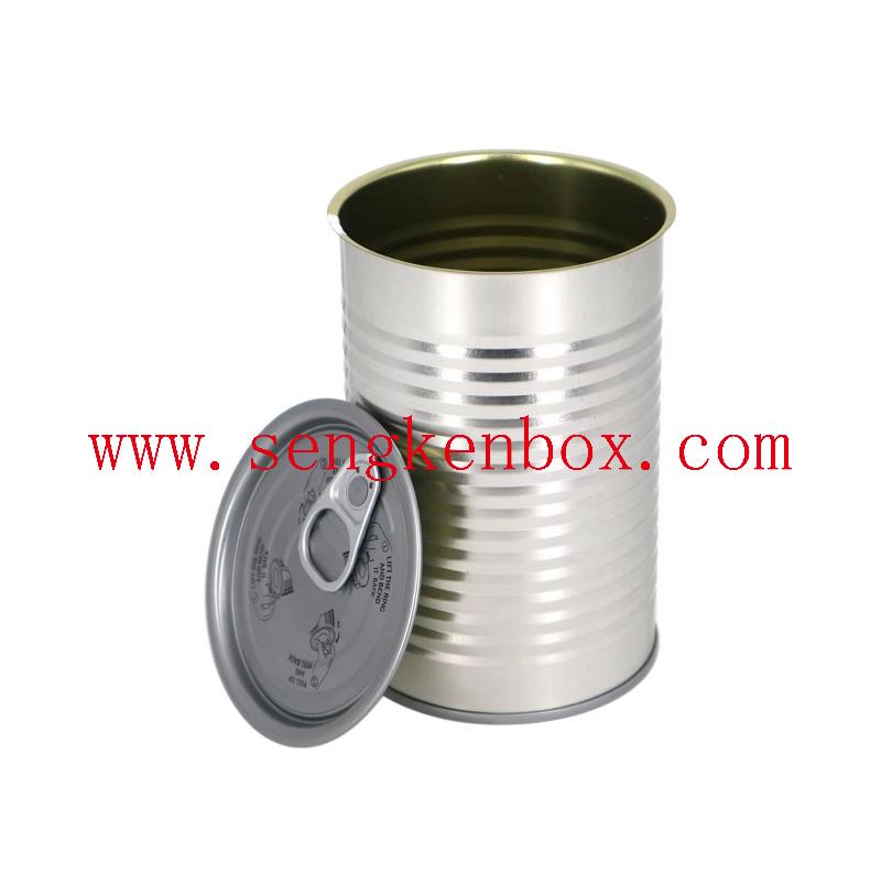 Tin can with lid