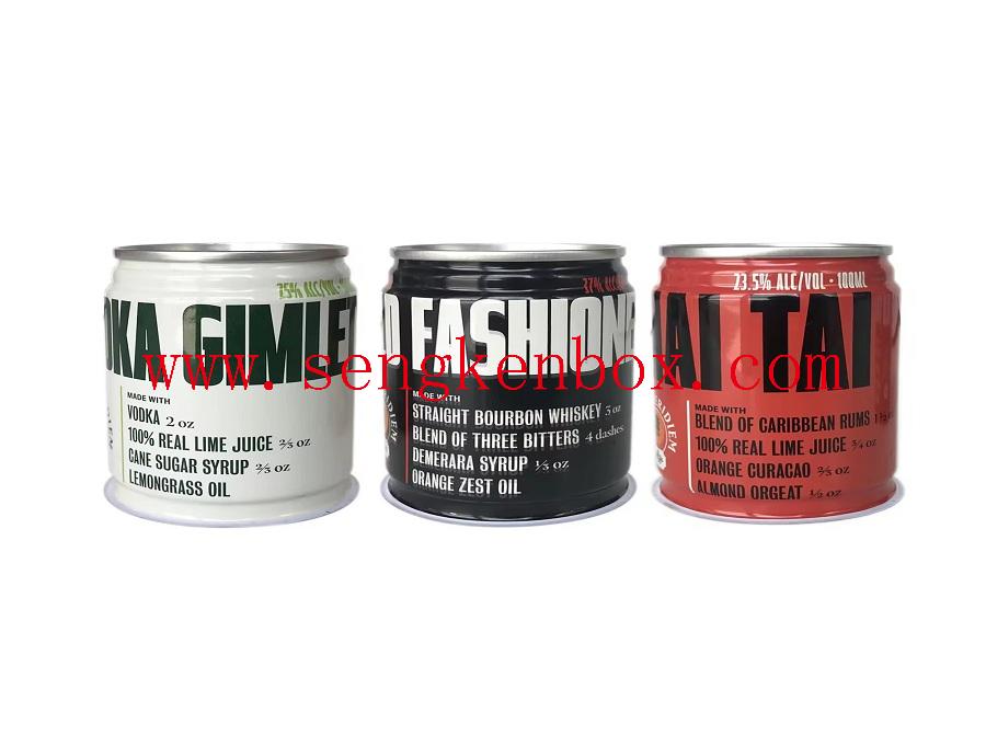 Metal aluminum tin can