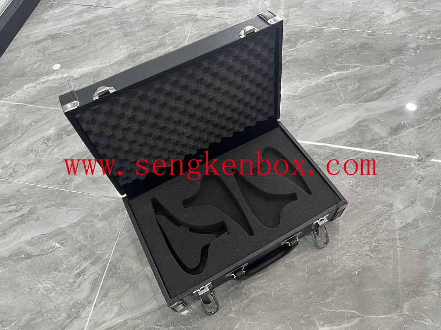 flip top leather shaped box red wine box supplier