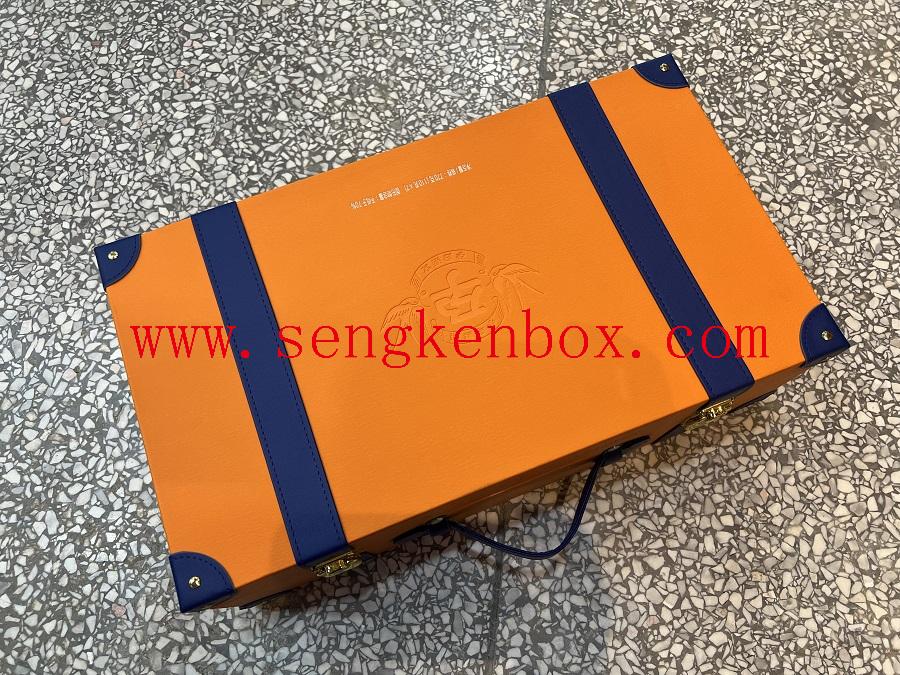 custom leather tableware box