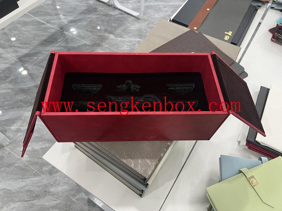 pill organizer soft leather wallet storage box