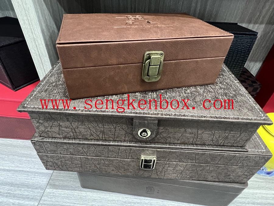 top grain leather watch box