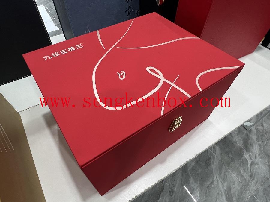 suitcase gift box leather box