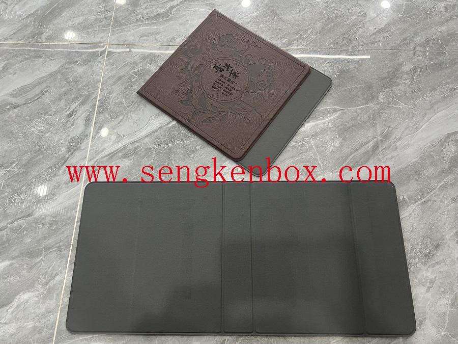 leather box and velvet