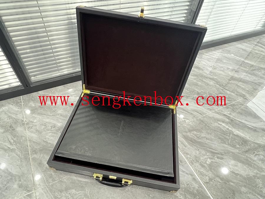 leather memo box