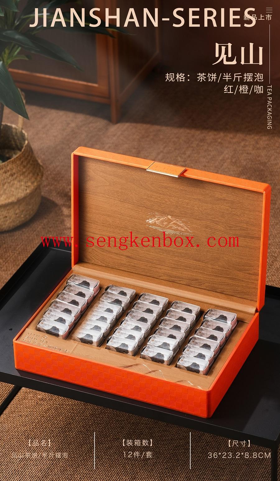 unfinished wooden tea box for crafts