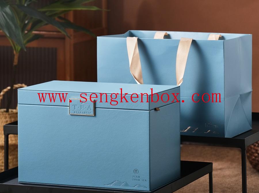 leather wrapped box