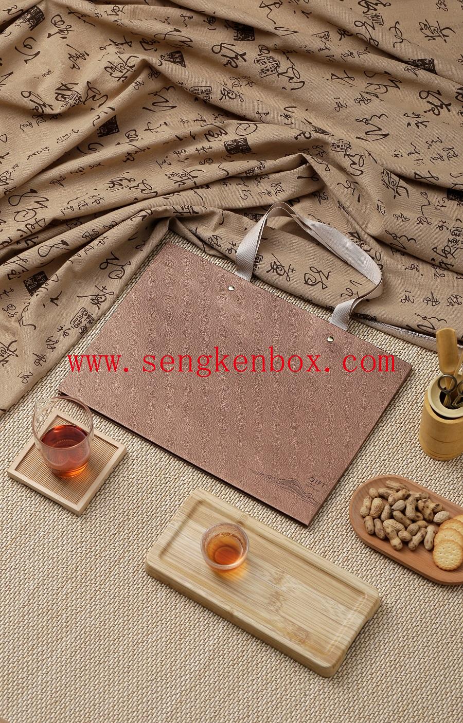 guorui new double drawer jewelry box pu leather ha