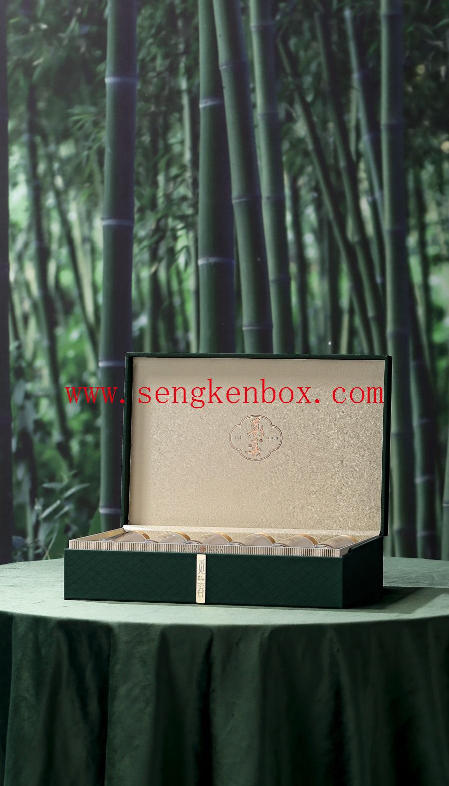 square tea box