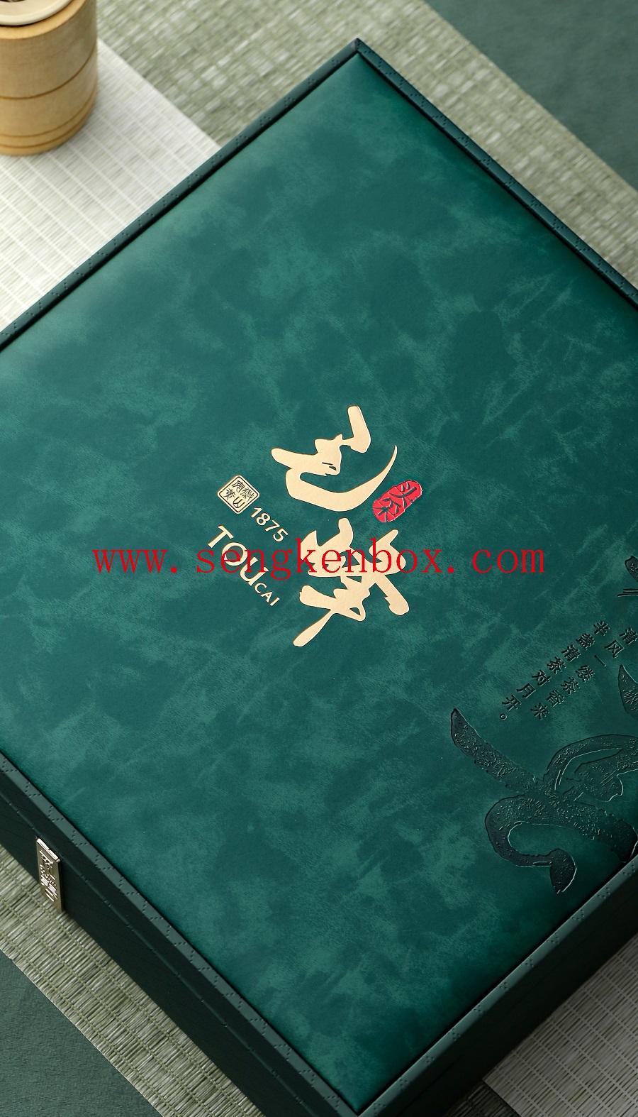black leather large box