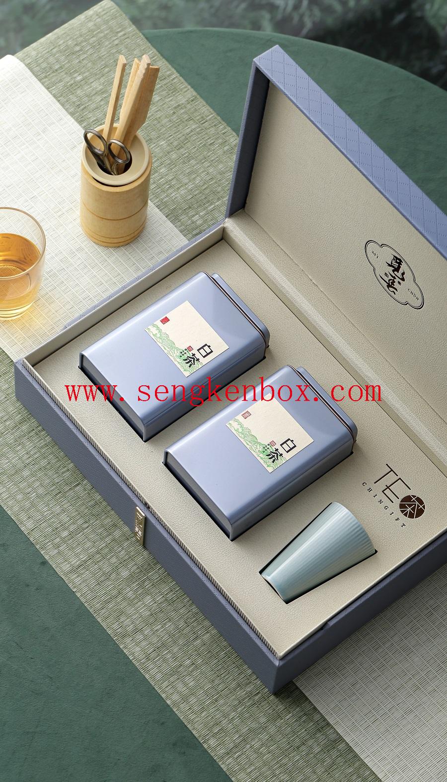 customized corporate leather tissue box