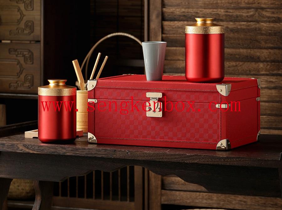 pu leather detachable makeup tools storage box