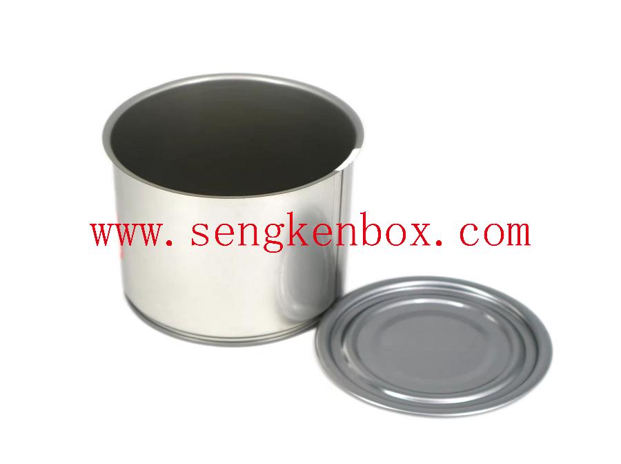 Empty storage pot cream metal aluminum tin can