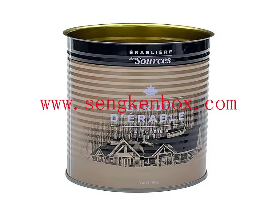 Empty storage pot cream metal aluminum tin can