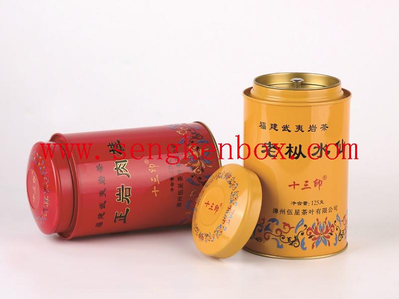 Food Grade Cylinder Tinplate Box