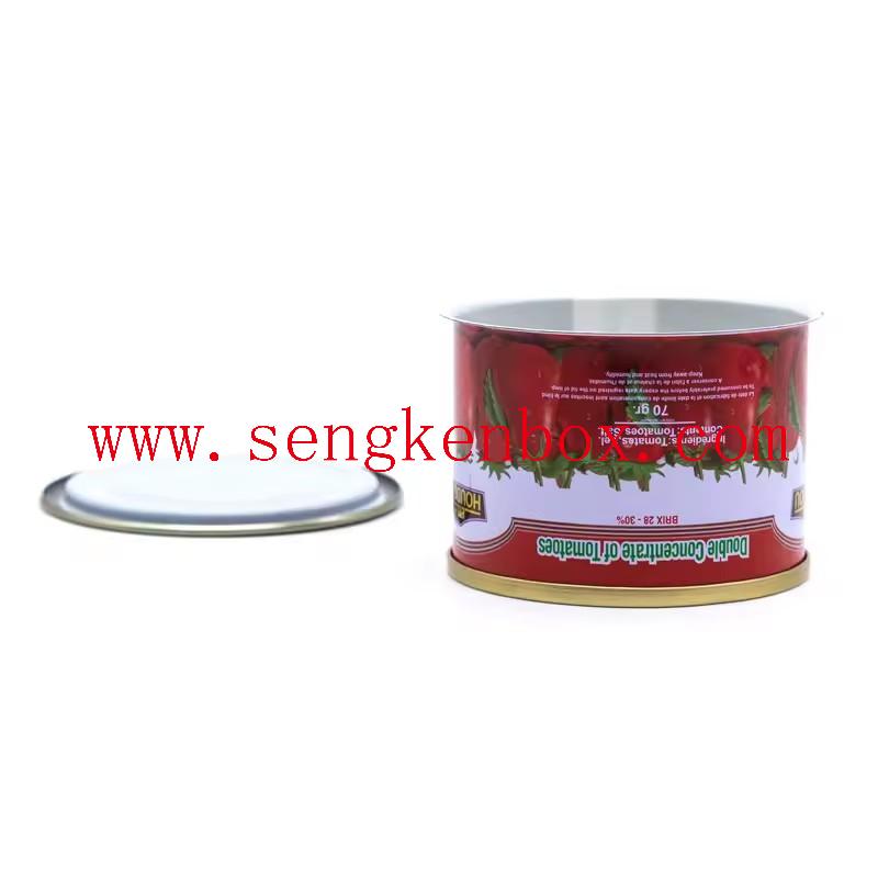 Empty tin food can