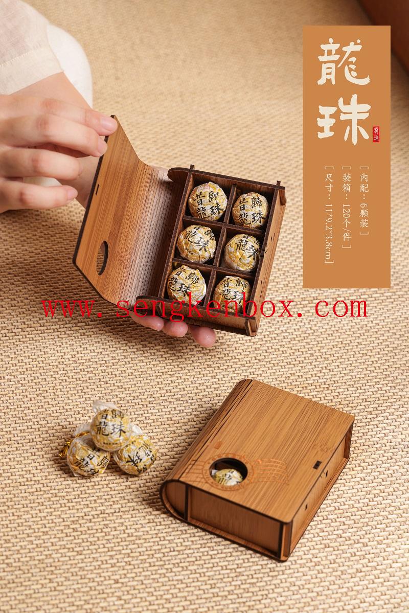 Decorative bamboo tea case