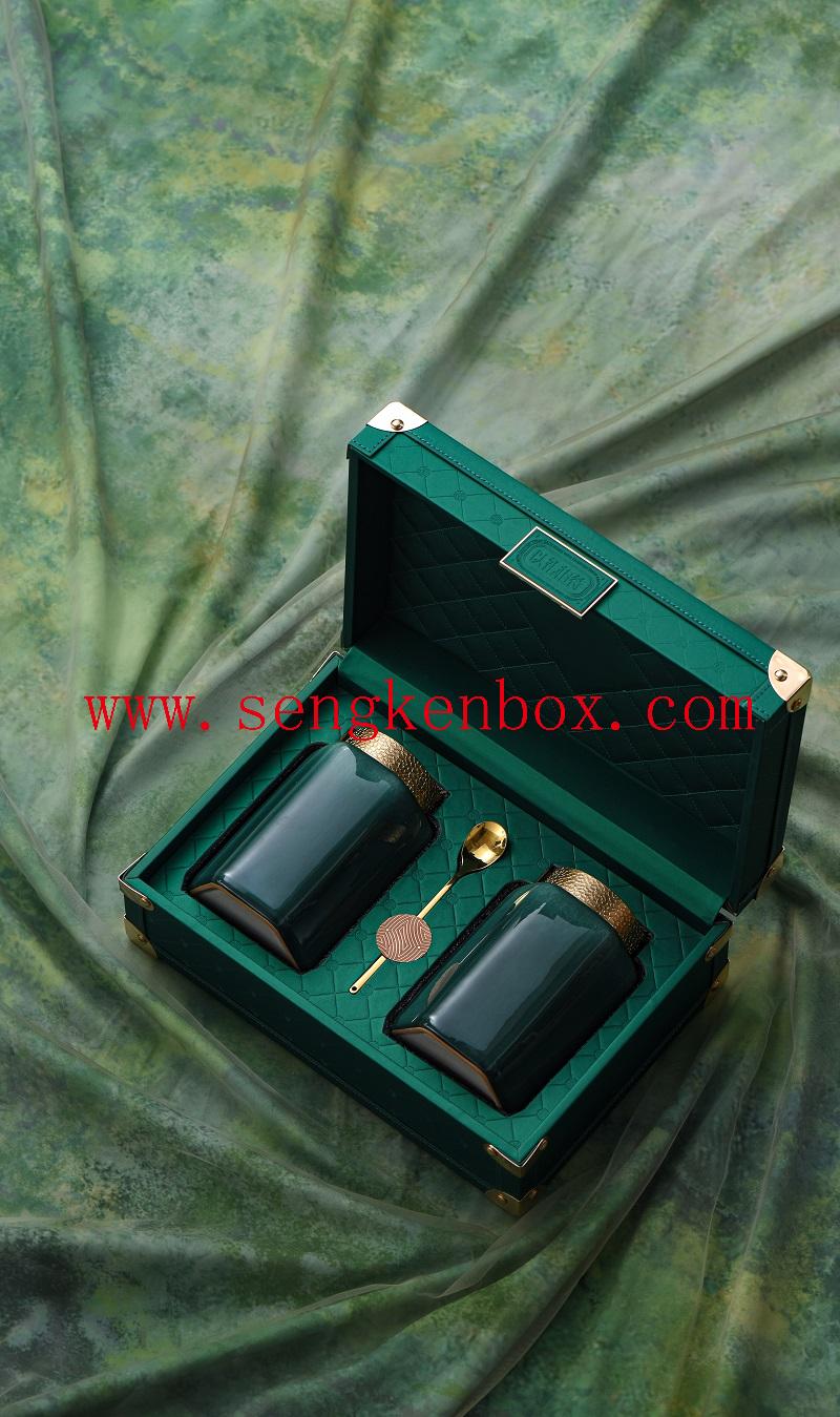watch box winder leather