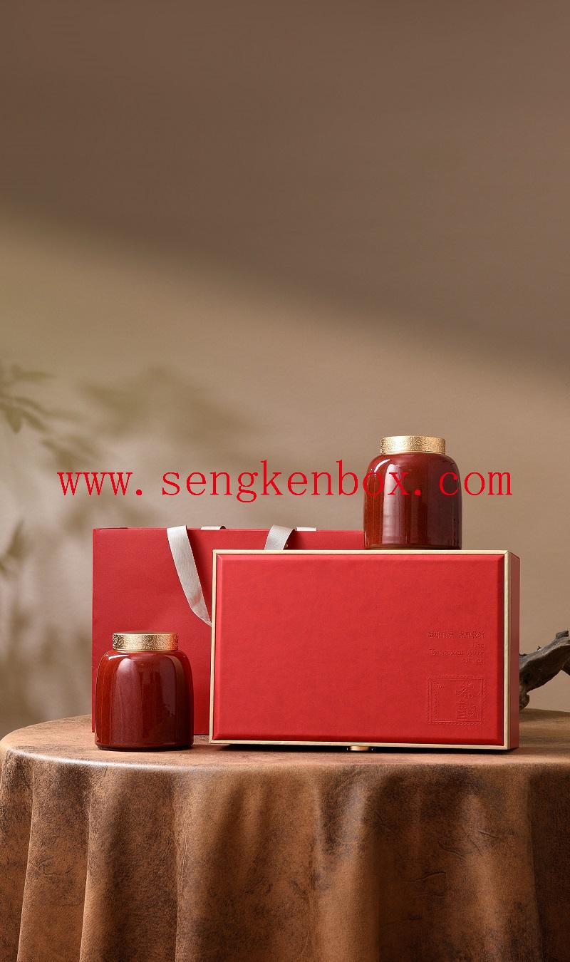 Leather Tea Packaging Box