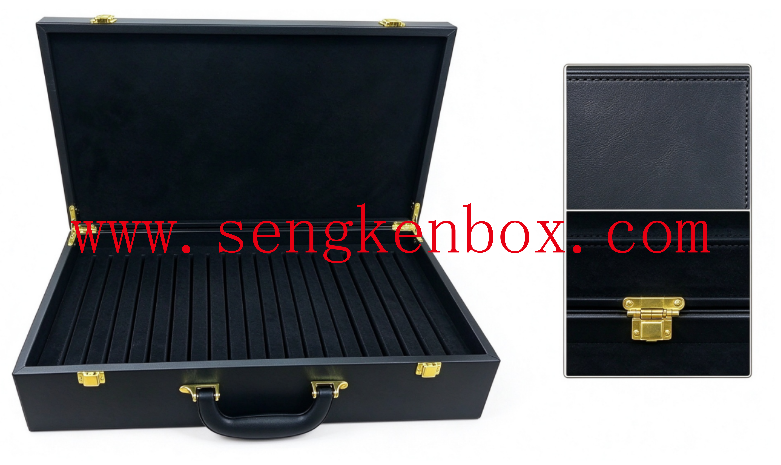Foam Flock Slot Stone Tile Presentation Suitcase