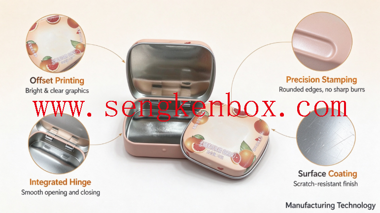 Jewelry Earring Mini Storage Tin Jewelry Earring Mini Storage Tin