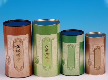 Rolled Edge Tea Packaging Paper Cans