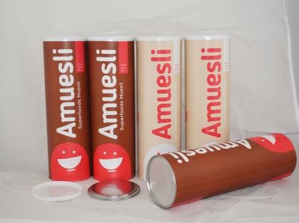 Cartoon Muesli Food Packaging Paper Cans