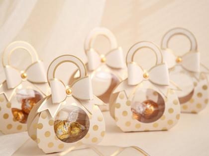 Visual Window Foldable Candy Box With Handle