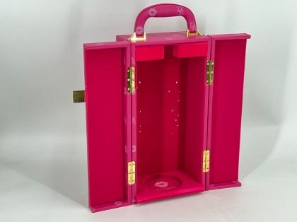 Wine Packaging Box With Pink Cartoon Pattern