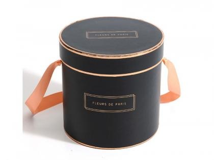 Rose Flower Gift Box With Ribbon Handle