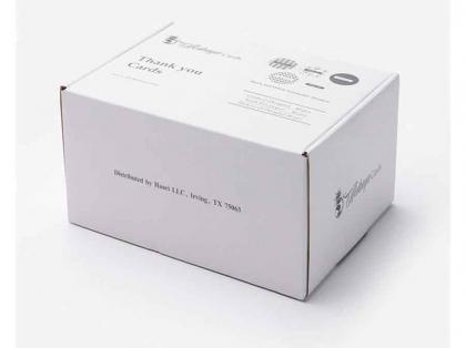 Custom Recycled Printing White Thank You Box