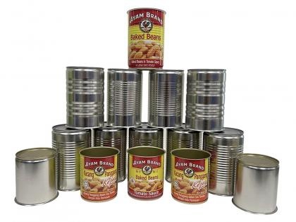 OEM and ODM Round Food Grade Tin Can with Easy Open Lid For Sale