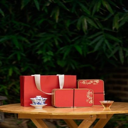 High-end Gold-embossed Tea Gift Boxes