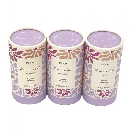 Rolled Edge and Lid Cosmetic Paper Tube