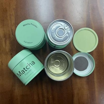 Matcha Powder Tin Can